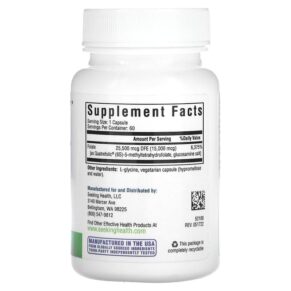 Seeking Health L-5-MTHF L-Methylfolate 25.500 mcg DFE 60 Vegetarian Capsules 810007521800