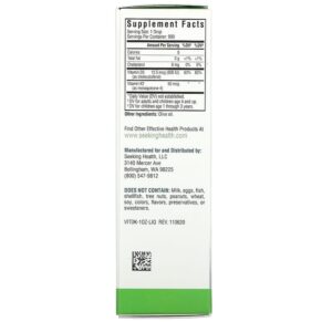 Seeking Health Vitamin D3 + K2 Drops 1 fl oz (30 ml) 810007521350