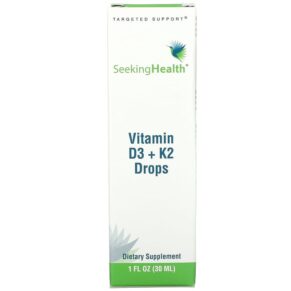 Seeking Health Vitamin D3 + K2 Drops 1 fl oz (30 ml) 810007521350