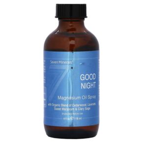 Seven Minerals Good Night Magnesium Oil Spray 4 fl oz (118 ml) 5060339717838