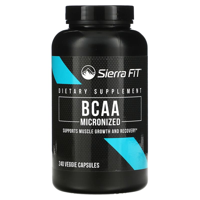 Sierra Fit Micronized BCAA Branched Chain Amino Acids 500 mg 240 Veggie Capsules 1 Sierra Fit Micronized BCAA Branched Chain Amino Acids 500 mg 240 viên 898220017980