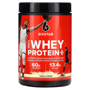 Six Star Elite Series 100% Whey Protein Plus Vanilla Cream 1.81 lbs (821 g) 631656716719