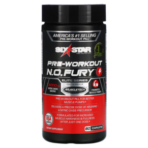 Six Star Elite Series Pre-Workout N.O. FURY 60 viên 631656602623