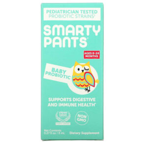 SmartyPants Baby Probiotic 0-24 Months Unflavored 0.27 fl oz (8 ml) 817053023456
