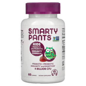SmartyPants Kids Prebiotic & Probiotic Immunity Formula Grape 2 Billion CFU 60 viên 817053020011