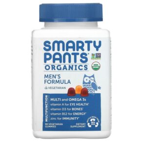 SmartyPants Organics Men's Formula Raspberry Orange & Cherry 90 viên 817053020974