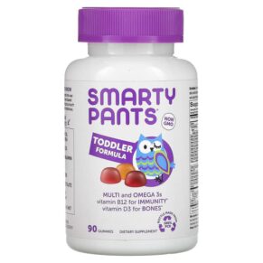 SmartyPants Toddler Formula Multi & Omega 3s Grape Orange & Blueberry 90 viên 817053021124