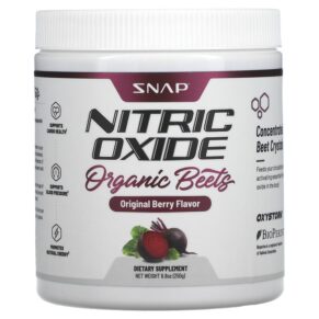Snap Supplements Nitric Oxide Organic Beets Original Berry 8.8 oz (250 g) 850039253010