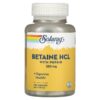 Solaray Betaine HCL + Pepsin 250 mg 180 viên 076280048162