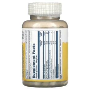 Solaray Buffered Vitamin C with Bioflavonoid Concentrate 500 mg 100 VegCaps 076280044201