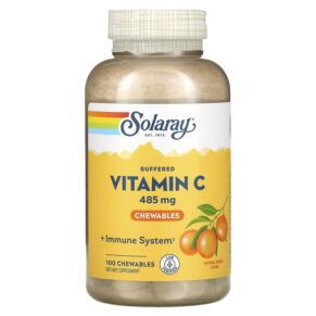 Solaray Buffered Vitamin C Natural Orange 485 mg 100 viên 076280449051
