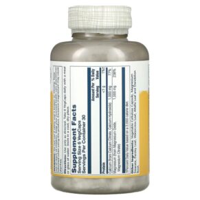 Solaray Cal-Mag Citrate 1:1 Ratio 180 VegCaps 076280045253