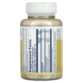 Solaray Cal-Mag Citrate with Vitamin D-2 2:1 Ratio 90 VegCaps 076280045260