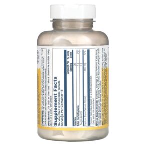 Solaray Calcium Citrate Natural Orange 250 mg 60 Chewables 076280045840
