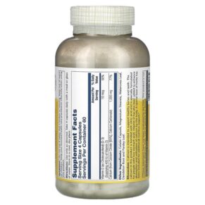 Solaray Calcium Citrate with Vitamin D-3 250 mg 240 VegCaps 076280131765