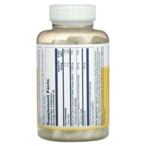 Solaray Calcium Magnesium 2:1 Ratio 180 VegCaps 076280045314