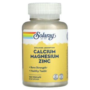 Solaray Calcium Magnesium Zinc 100 viên 076280045604