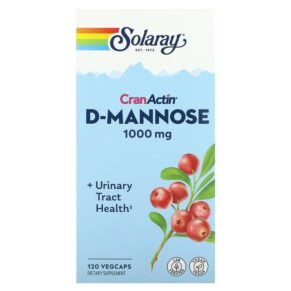 Solaray CranActin D-Mannose Urinary Tract Health 1.000 mg 120 viên 076280633498
