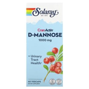 Solaray CranActin D-Mannose Urinary Tract Health 1.000 mg 60 viên 076280117776
