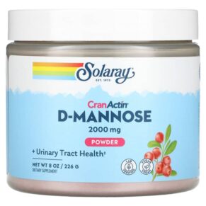 Solaray D-Mannose + CranActin Powder 2.000 mg 8 oz (226 g) 076280814590
