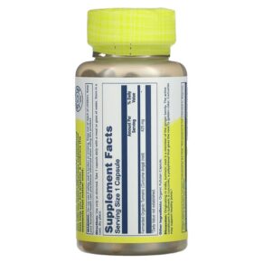 Solaray Fermented Organic Turmeric 425 mg 100 Organic Capsules 076280717051
