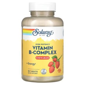 Solaray High Potency Vitamin B-Complex Natural Strawberry 50 viên 076280042658