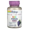 Solaray Kids Focus Natural Grape 60 viên 076280083781