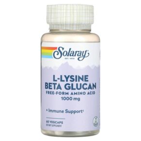 Solaray L-Lysine Beta Glucan 500 mg 60 viên 076280048612