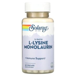 Solaray L-Lysine Monolaurin 1:1 Ratio 60 viên 076280352818