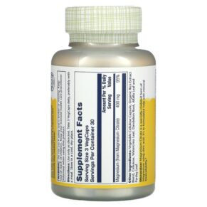 Solaray Magnesium Citrate 133 mg 90 Capsules 076280463019