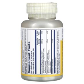 Solaray Magnesium Potassium Asporotates with Bromelain 120 VegCaps 076280045178