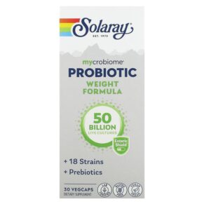 Solaray Mycrobiome Probiotic Weight Formula 50 Billion 30 viên 076280693034