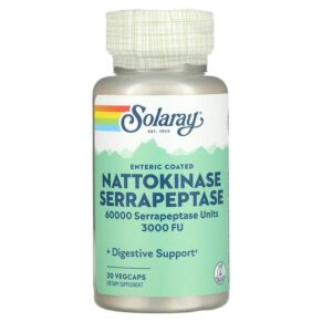 Solaray Nattokinase Serrapeptase Enteric Coated 30 viên 076280937145