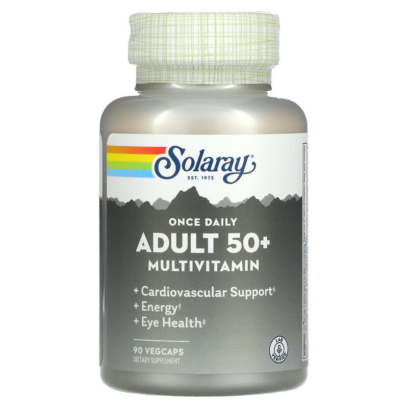 Solaray Once Daily Adult 50+ Multivitamin 90 VegCaps 1 Solaray Once Daily Adult 50+ Multivitamin 90 viên 076280986792