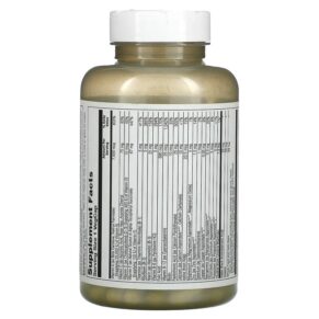 Solaray Once Daily High Energy Multivitamin Iron Free 120 VegCaps 076280109054