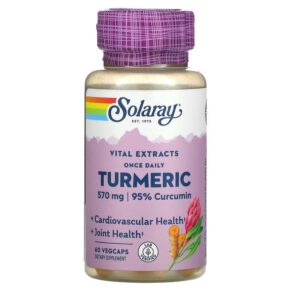 Solaray Once Daily Turmeric 570 mg 60 viên 076280186628