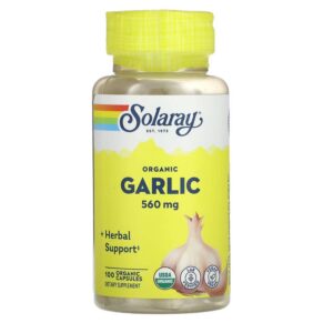 Solaray Organic Garlic 560 mg 100 Organic viên 076280192858