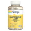 Solaray Pantothenic Acid + Aloe Vera 500 mg 250 viên 076280043815