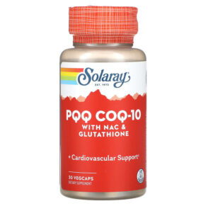 Solaray PQQ CoQ-10 + NAC & Glutathione 30 viên 076280365108