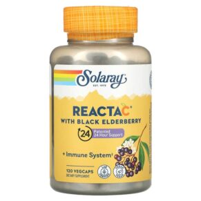 Solaray Reacta C + Black Elderberry 120 viên 076280846638