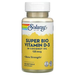 Solaray Super Bio Vitamin D-3 125 mcg 120 viên 076280697551