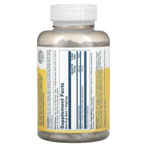 Solaray Timed Release Vitamin C with Rose Hips & Acerola 500 mg 250 VegCaps 3 Solaray Timed Release Vitamin C with Rose Hips & Acerola 500 mg 250 VegCaps 076280044010