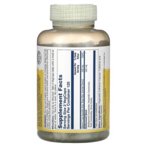 Solaray Vitamin C & Bioflavonoids 250 VegCaps 076280044331