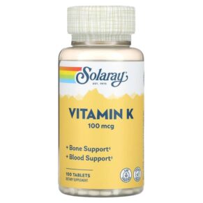 Solaray Vitamin K 100 mcg 100 viên 076280042122