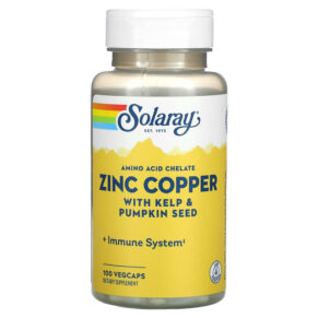 Solaray Zinc Copper + Kelp & Pumpkin Seed 100 viên 076280471052