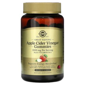 Solgar Apple Cider Vinegar Raspberry Pomegranate 500 mg 100 viên 033984007123