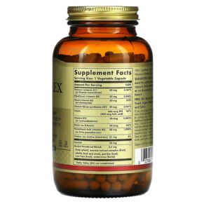 Solgar B-Complex "50" 250 Vegetable Capsules 033984011229