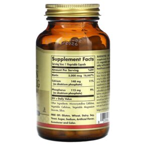 Solgar Biotin 5.000 mcg 100 Vegetable Capsules 033984003149