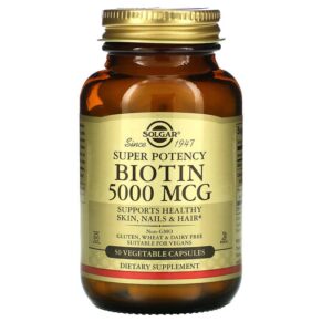 Solgar Biotin 5.000 mcg 50 viên 033984003132
