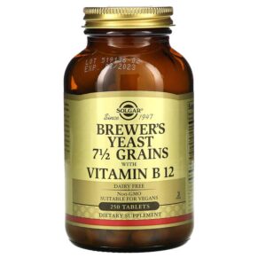 Solgar Brewer's Yeast 7 1/2 Grains + Vitamin B12 250 viên 033984004009